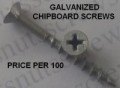 8-10x20mm Chipboard Screws Phillips Class 3 Per 100