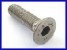 Image of countersunk stainless steel bolt.