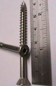 Stainless steel 10x65 decking screws per 100