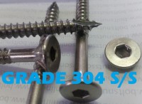 Stainless Steel Batten Screws, Standard Grade 304-A2/70