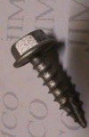 12-11x25mm Galvanized Hex Head Screw Type 17 for Timber